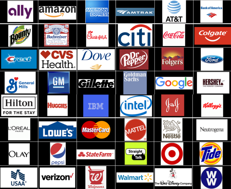 compilaiton of brands