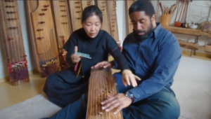 Beautiful picture from Microsoft's ad showing how a new Google app can communicate between cultures.