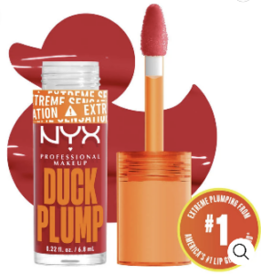 Logo for NYX Duck Plump lip gloss.